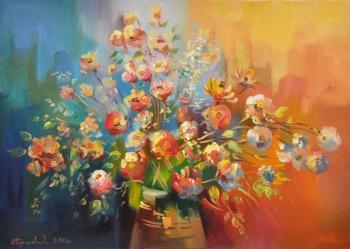 A bright bouquet of flowers. Khachatryan Meruzhan