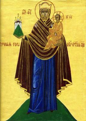 Icon of the Most Holy Theotokos "Cloud Mountain". Chugunova Elena