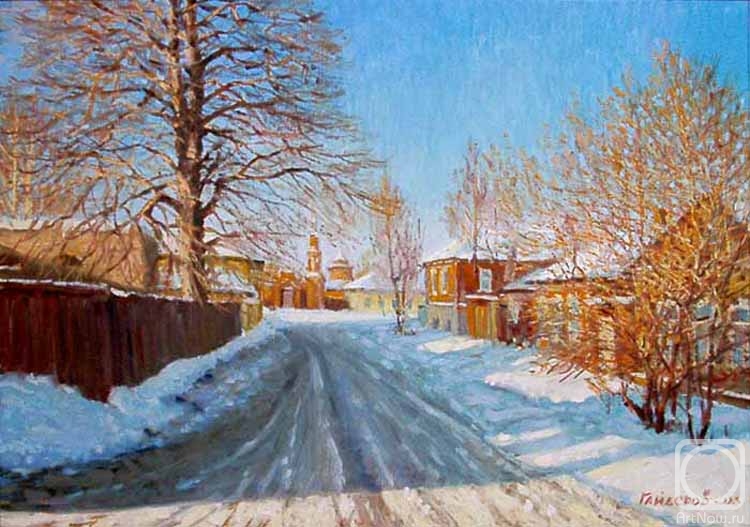 Gaiderov Michail. A winter day. Kolomenskaya Street
