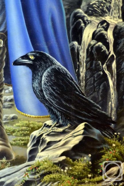 Chernickov Vladimir. Crows of Odin. Hugin (fragment of the painting "One")