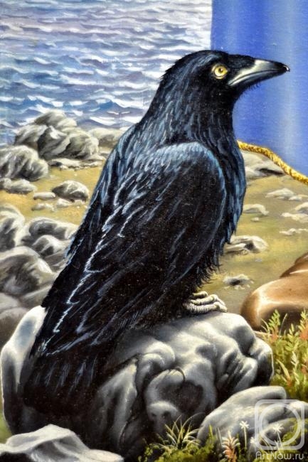 Chernickov Vladimir. Crows of Odin. Munin (fragment of the painting "One")