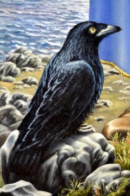Crows of Odin. Munin (fragment of the painting "One"). Chernickov Vladimir
