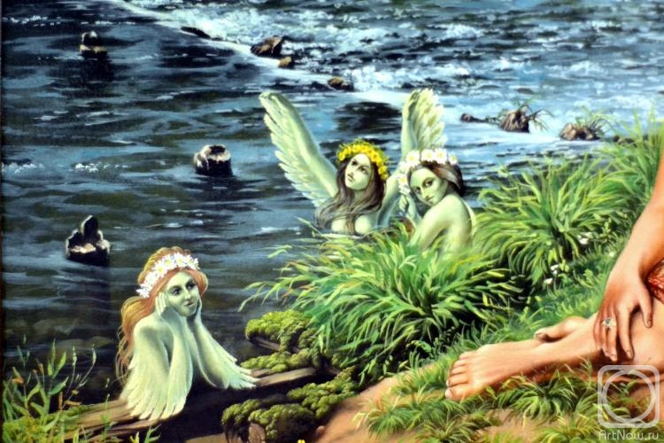 Chernickov Vladimir. Mermaids - bird-eaters (fragment of the painting "Seer - let him see!")