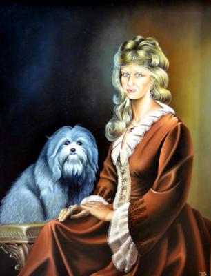 Lady with a dog. Chernickov Vladimir