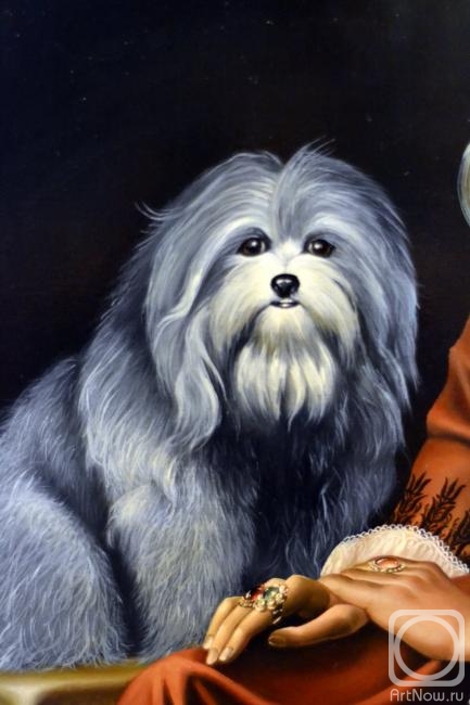 Chernickov Vladimir. Lady with a Dog (fragment)