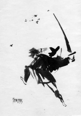 The Samurai battling to flies