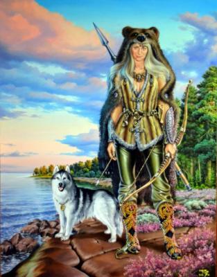 Goddess of Hunting Devana. Chernickov Vladimir