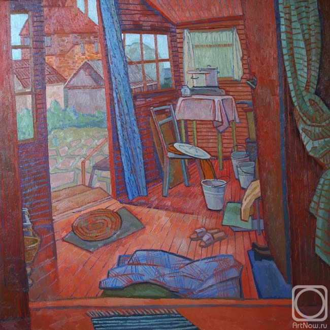 Vladimirova-Lavrova Anna. Red veranda