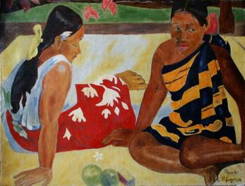 Tahitians. P.Gauguin (copy) (Gauguin S Copy). Paladin Aleksey