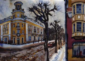 The winter street. Ivanova Olga