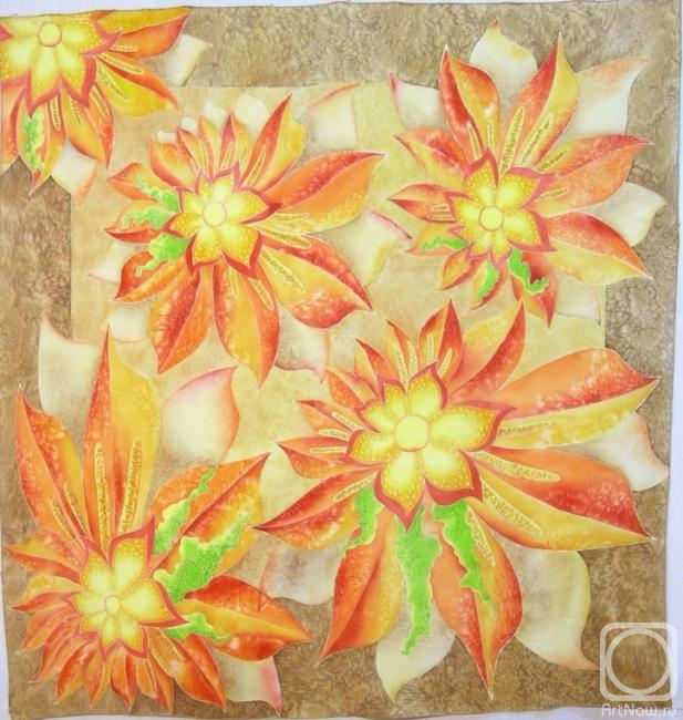 Serduk Galina. Scarf "Yellow"