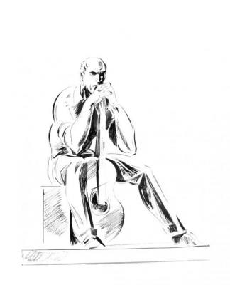 Landscape sculpture.Yuri Vizborn. Sketch 10/96