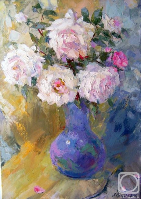 Suhova Lubov. Bouquet of white roses