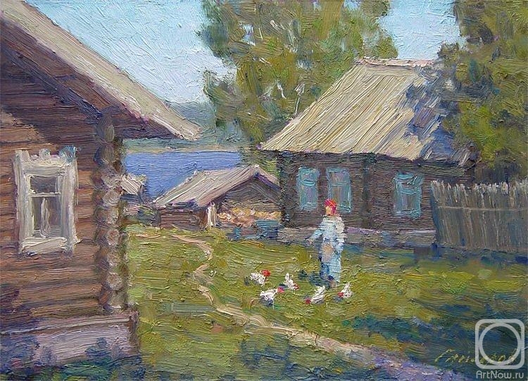 Gaiderov Michail. Village courtyard