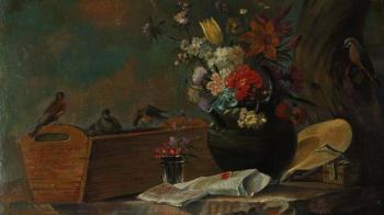 Flowers and birds. Charles White. Sergeev Sergey