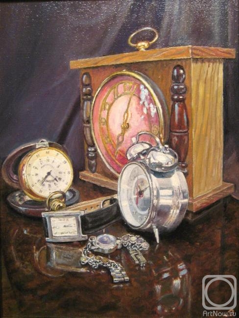 Vankhonen Alexey. Still-life with the clock