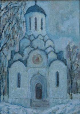 The Moscow church (Architectural Landscape). Klenov Valeriy