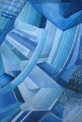 Abstraction in blue 1. Fedorova Nina