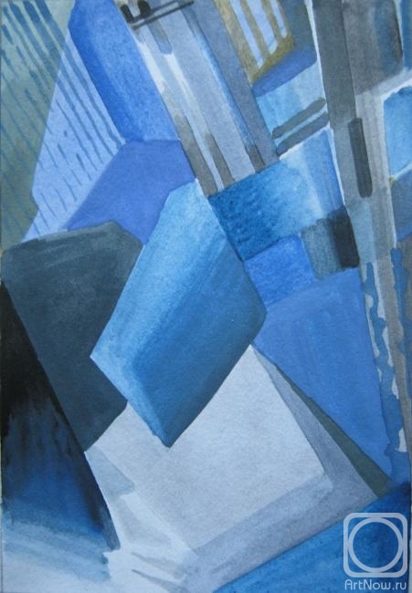 Fedorova Nina. Abstraction in blue 2