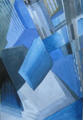 Abstraction in blue 2