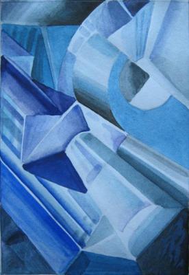 Abstraction in blue 3. Fedorova Nina