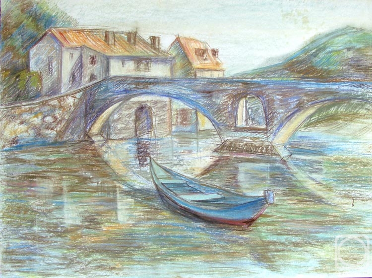Petrovskaya Tatyana. Landscape with a Boat