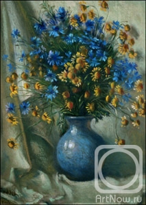 Ivanov Aleksandr. Cornflowers and daisies