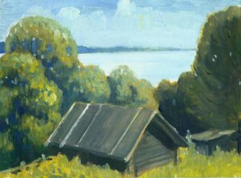 A barn near Volga River