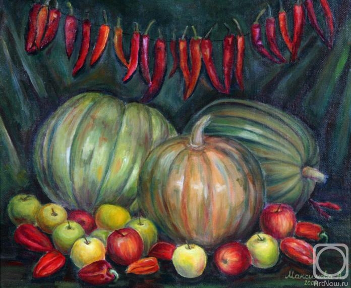 Maksimova Anna. Pumpkins, pepper and apples