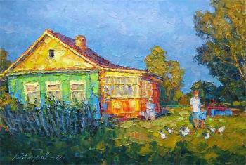 House in the village. Gaiderov Michail