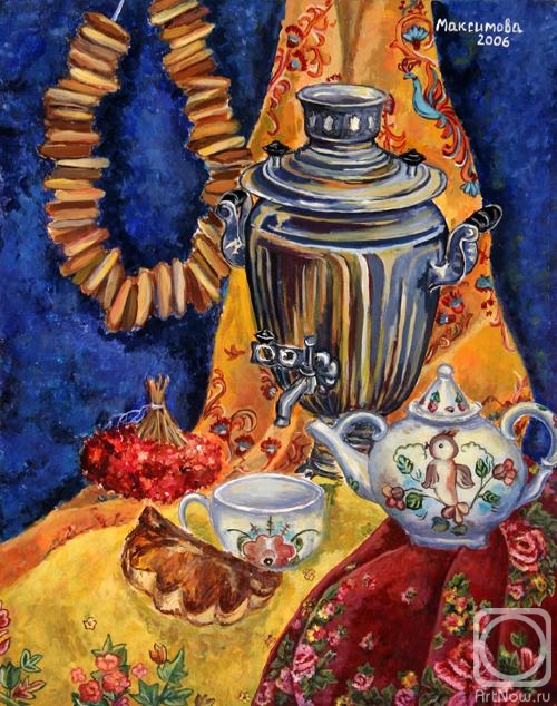 Maksimova Anna. Winter tea drinking