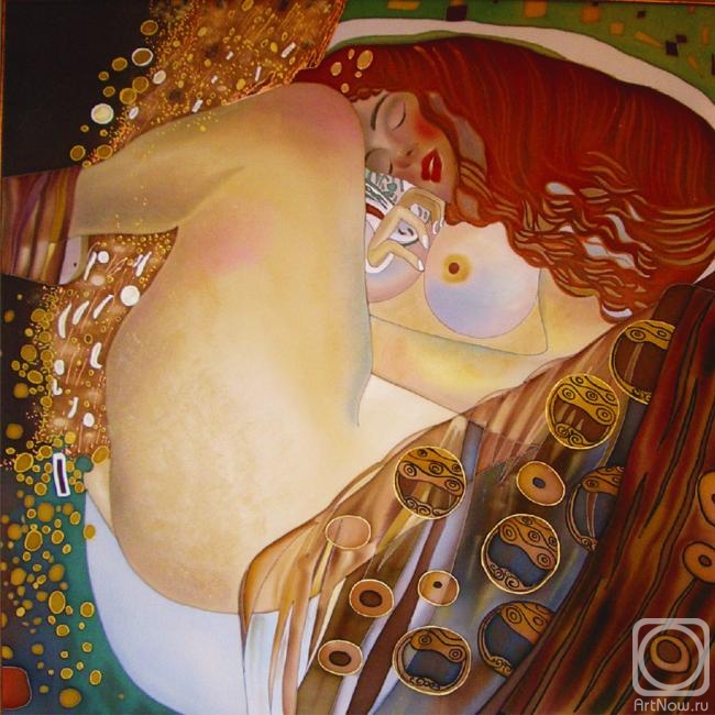 Davydova Lyudmila. Based on the painting by G.Klimt "Danae"
