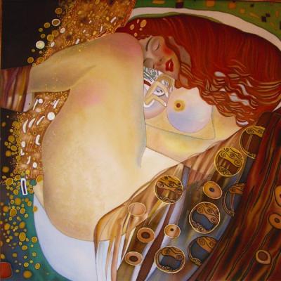 Based on the painting by G.Klimt "Danae". Davydova Lyudmila