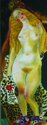 Based on the painting by G. Klimt "Adam and Eve". Davydova Lyudmila
