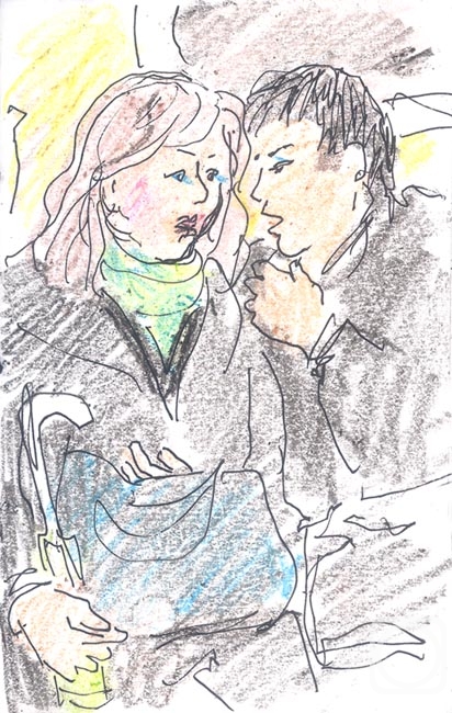 Karaceva Galina. In the subway