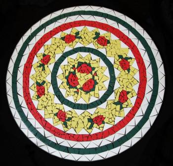 Asor's Rose II. Mosaic panel. Izmailova Natalia