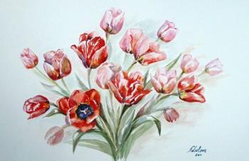 Bouquet of tulips. Lizlova Natalija