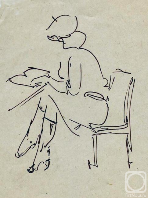 Elistratov Igor. Sketch with marker