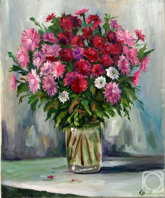 Mishchenko-Sapsay Svetlana. Bouquet of chrysanthemums