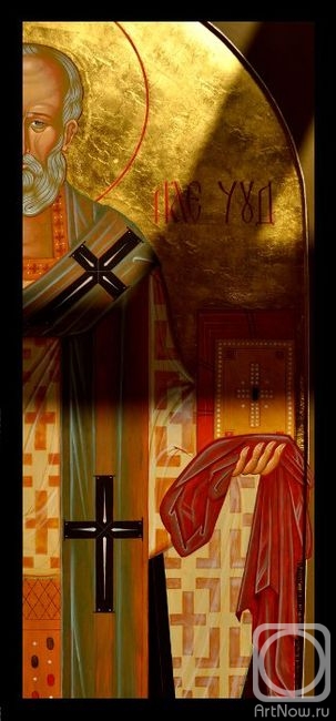 Kazanov Pavel. Saint Nicholas the Wonderworker (fragment)