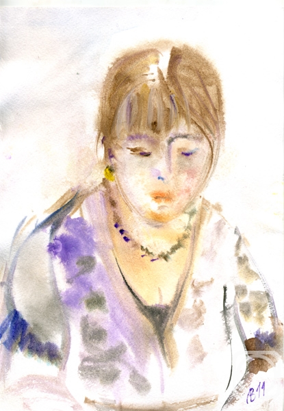 Volkhonskaya Liudmila. Portrait of the artist Maria Semenova