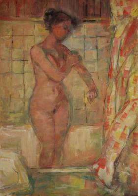In the bathroom (). Vyrvich Valentin