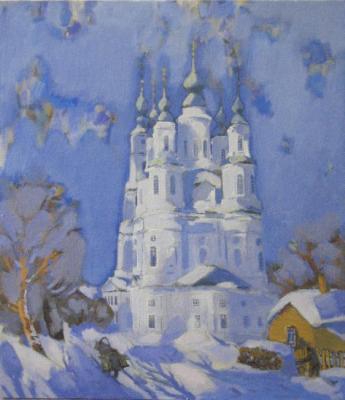 Church of Cosmas and Damian. Winter Morning. Arepyev Vladimir