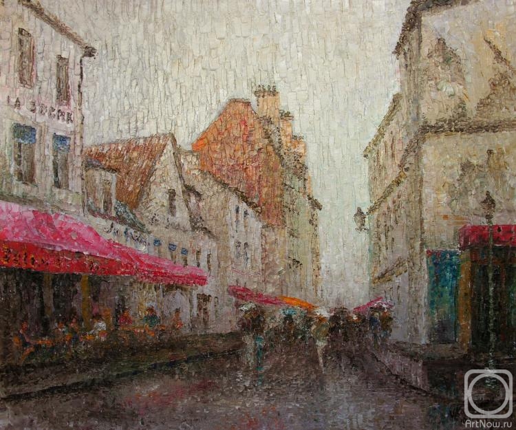 Konturiev Vaycheslav. Montmartre. Rain