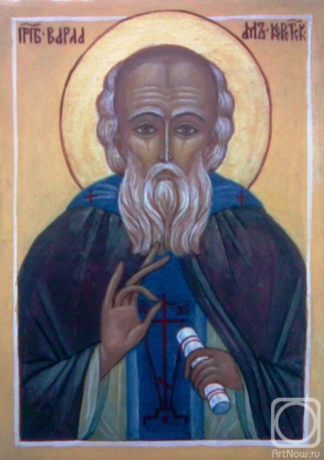 Chugunova Elena. Icon "St. Barlaam of Keret"