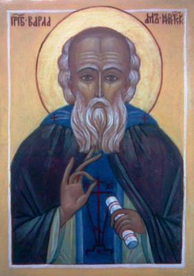 Icon "St. Barlaam of Keret". Chugunova Elena