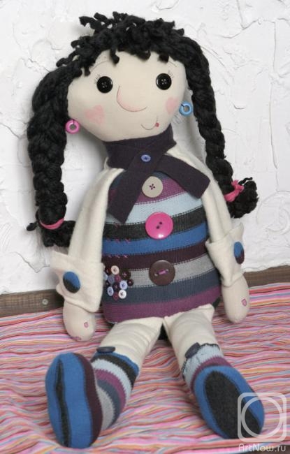 Goncharova Katherina. Doll with Ping Button