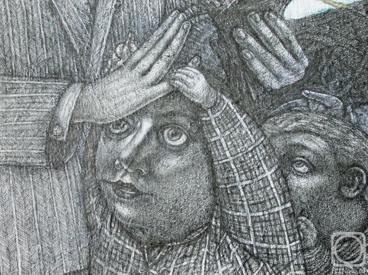 Solodky Victor. Hurrah! Uncle Dad came! (fragment)