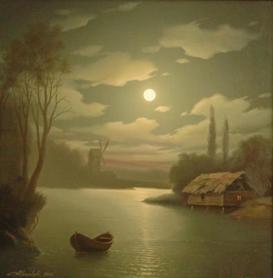 Landscape with Moon