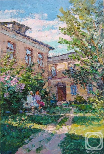 Gaiderov Michail. Courtyard in Kolomna (etude)